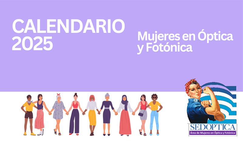 Calendario 2025 - Mujeres en Óptica y Fotónica