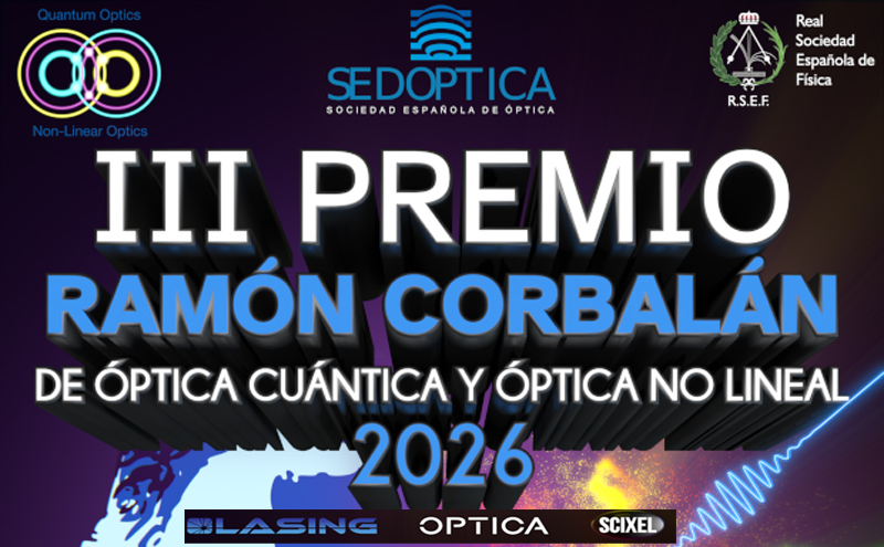 Resolución de la III edición de los Premios Ramón Corbalán de Óptica Cuántica y Óptica No Lineal