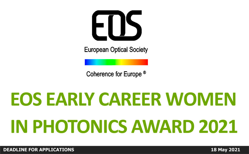 EOS Early Career Women in Photonics Award 2021