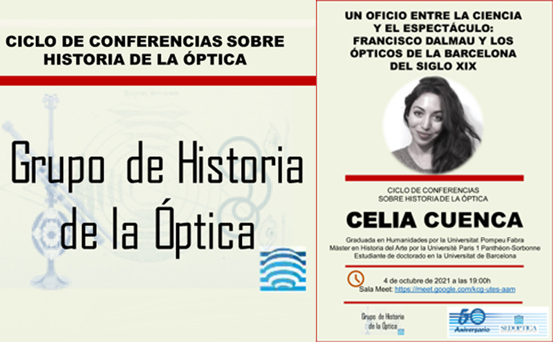 Ciclo de Conferencias sobre Historia de la Óptica - Un óptico entre la ciencia y el espectáculo: Francisco Dalmau y los ópticos de la Barcelona del siglo XIX