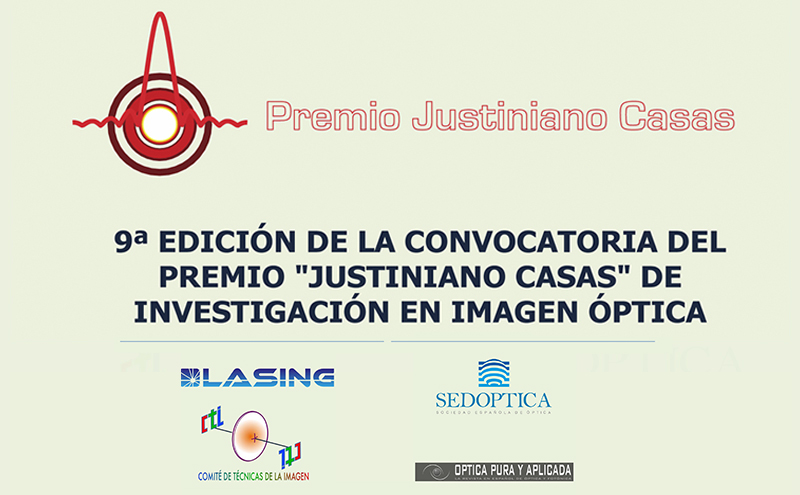 Convocada la 9ª edición del Premio Justiniano Casas de Investigación en Imagen Óptica